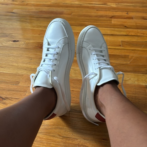 White leather sneakers - Picture 3 of 4